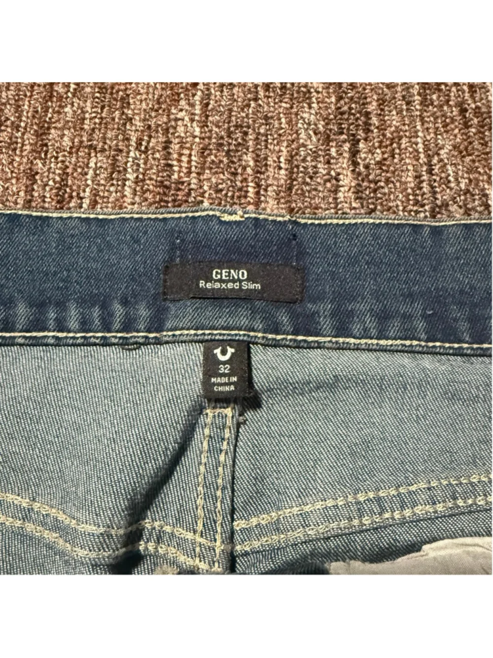 True Religion Geno Relaxed Slim Jeans Men’s Waist 32 Blue wash